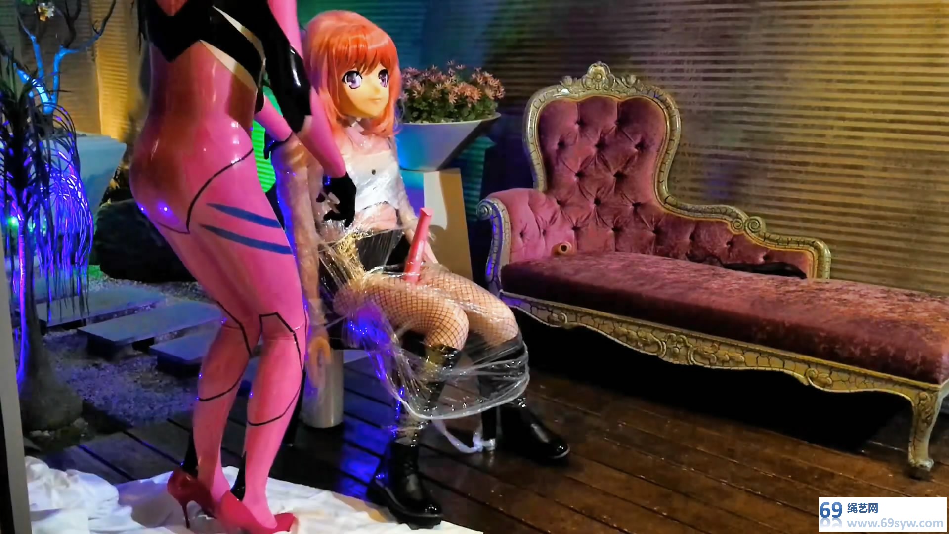  CGmaskdoll - Kigurumi X Rubber doll 双人乳胶play/19分钟