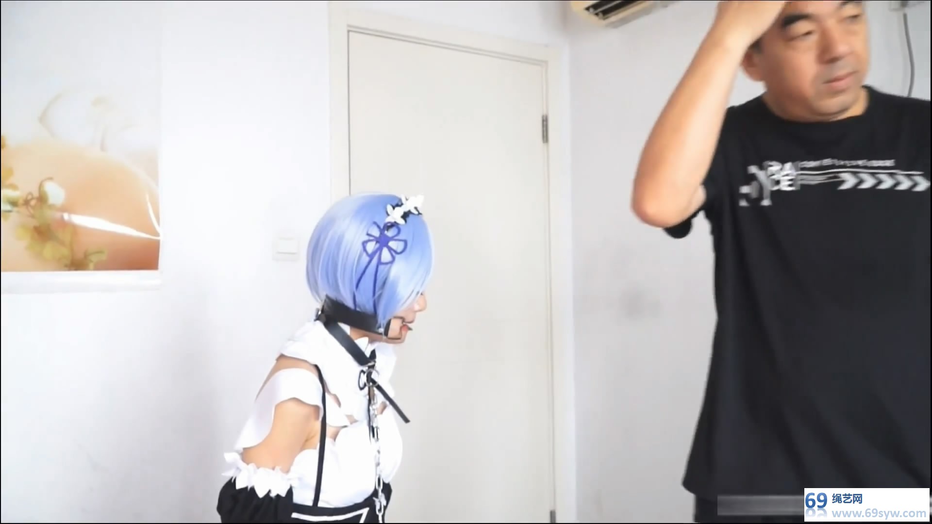  逍遥剧情 蕾姆 第一集 女仆蕾姆和邪恶的主人 cosplay 白丝镣铐/30分钟