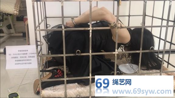 【旋律受虐记12 圈养富家女】笼子 钢枷、镣铐 电击 TK/21分钟