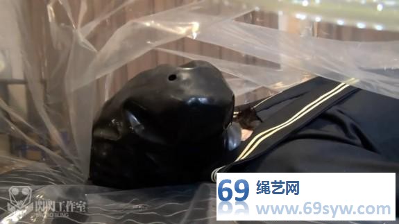 闪闪 喵 绝命的呼叫 真空袋+JK制服+防毒面具呼吸头套/33分钟