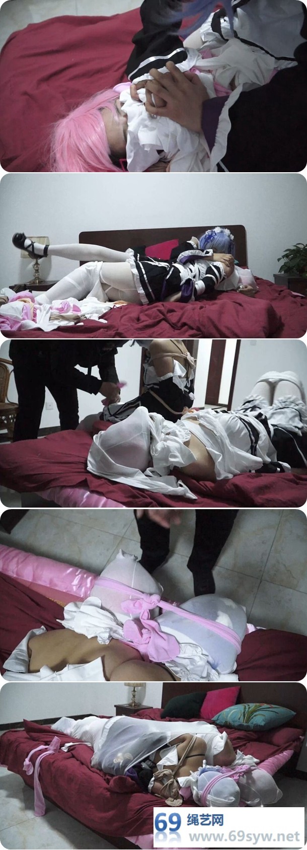  逍遥Cosplay雷姆的陷阱 下 劫匪入室-丝袜全包，林艺杜晴/37分钟