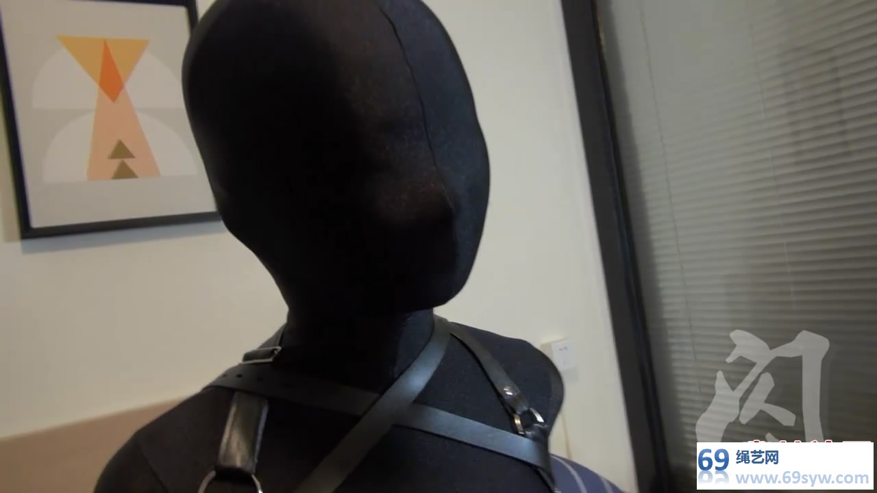  防化女团 闪闪工作室 Zentai全包多层头套+防毒面具窒息T教/33分钟