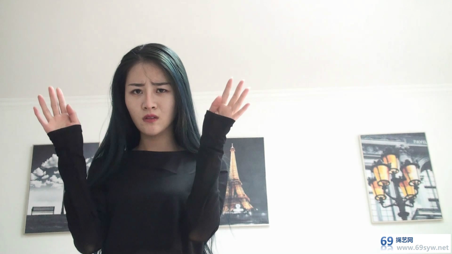  逍遥 第一人称视角入室劫持大美女韩懿01;原味堵嘴,长腿白丝TK/23分钟