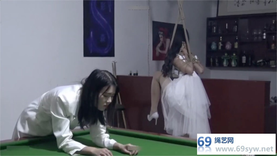 桌球摆件 极限紧缚姐妹花 紧缚双M/33分钟