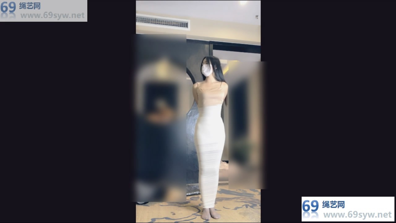  BTK 灰丝超紧木乃伊包裹一小时妹子意识模糊把自己当成木乃伊/67分钟