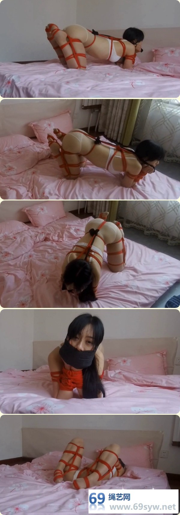 网盘 嗜堵如命-肉丝人形犬桃子 超紧足部捆绑/14分钟