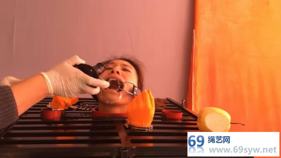 网盘 路由- 铁笼禁锢王丽，身着全包衣，头被固定强制口腔窥探/23分钟