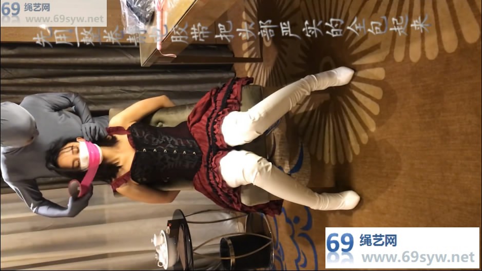 网盘 jori莉 字幕旁白解说 Lolita过膝长靴人皮窒息多层 极限挣扎/29分钟
