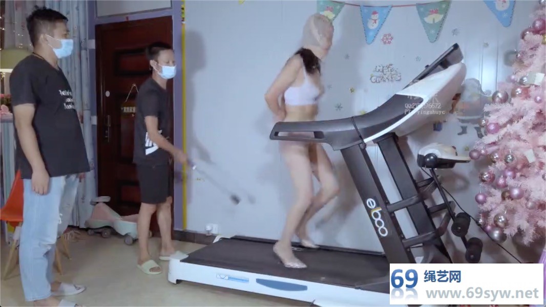樱束 重度T教之网贷陷阱二 蜡封丝袜女弩悦月，高跟鞋跑步机/34分钟