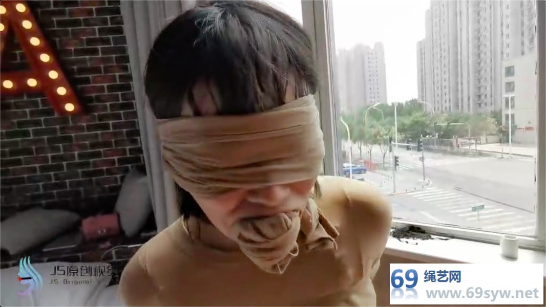JS 琳洛 全包丝袜奴隶 纯丝袜束缚放置 全身连裤袜/41分钟