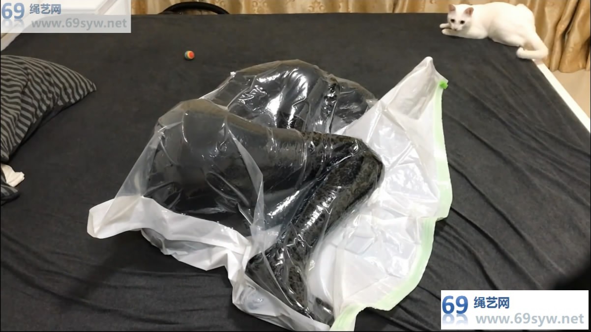  jori莉珍藏直播录像 ZENTAI 乳胶+金属项圈贞操带+封入真空袋/44分钟