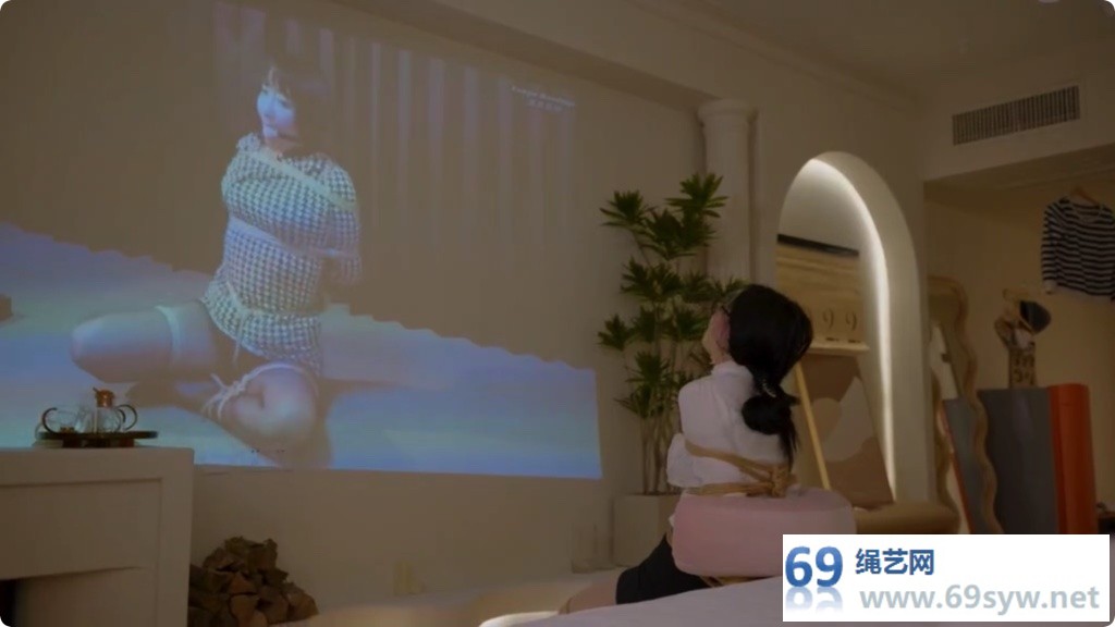 4K 剧情 监禁三日 美腿肉丝奴隶囚禁 捆绑强制观看隶娘/17分钟