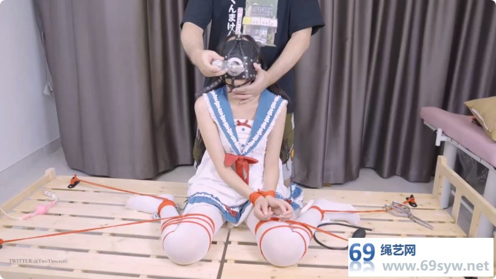 绿帽学院 木乃伊呼吸控制 管子呼吸 丝袜堵嘴白丝肉丝口球/52分钟
