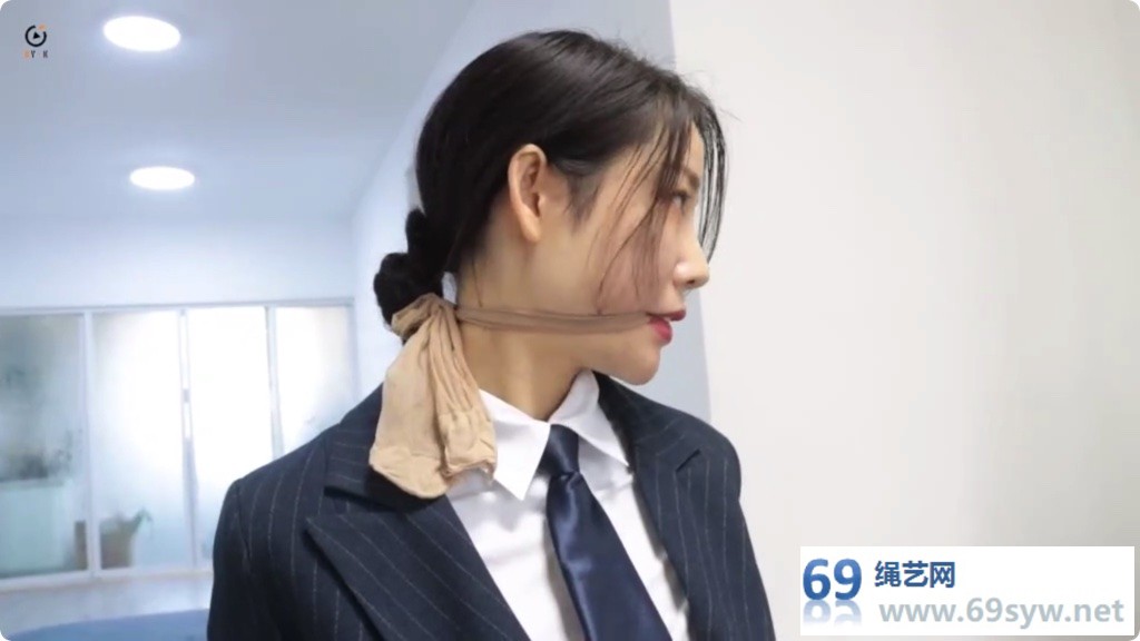 得意客 一含的捆绑自救讲座05 场景还原实践操作丝袜束缚/30分钟