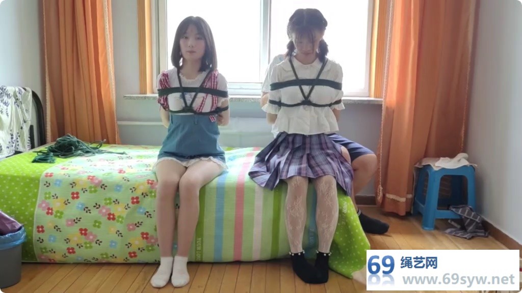 玩奴 超可爱新人 美少女晴语可歆双人驷马 开口器马具口球/19分钟