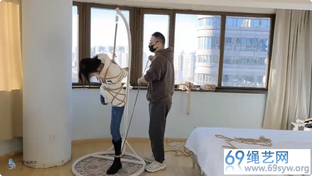 JS 欣妍 牛仔裤长靴悬吊捆绑震动/39分钟