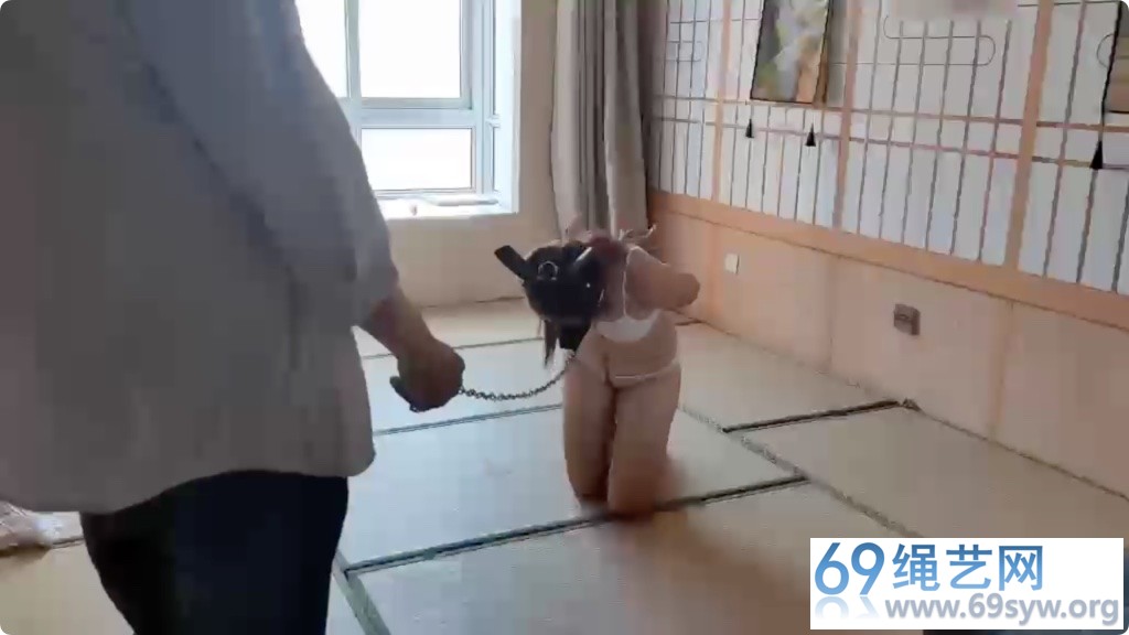 一绳所爱 陈依依戴着狗头玩K9T教/40分钟