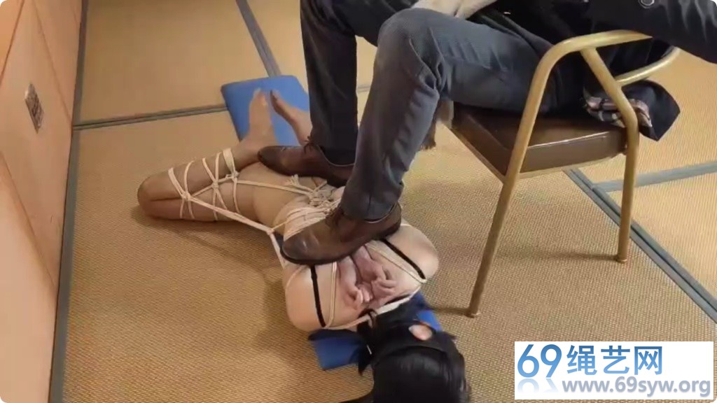 一绳所爱 喵喵白色麻绳极限后手观音 动弹不得的脚垫女弩/36分钟