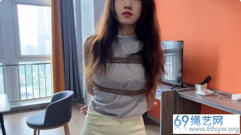 集梦 气质女孩 甜美丹丹韩系职业装二次约绑实拍记录/33分钟