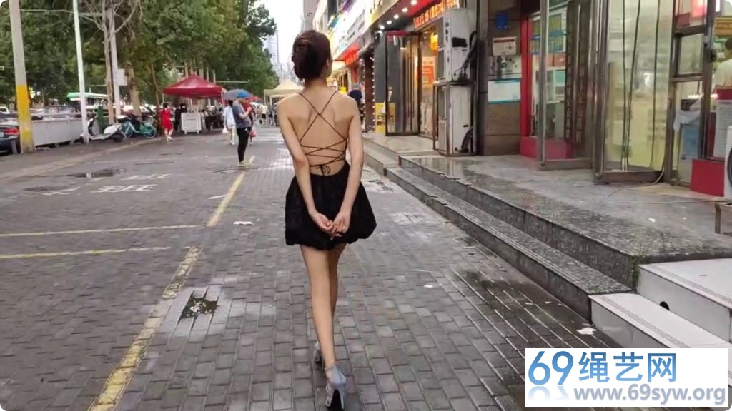 一绳所爱 陈婧舒 纤瘦绳模 户外束缚口球羞耻play/75分钟