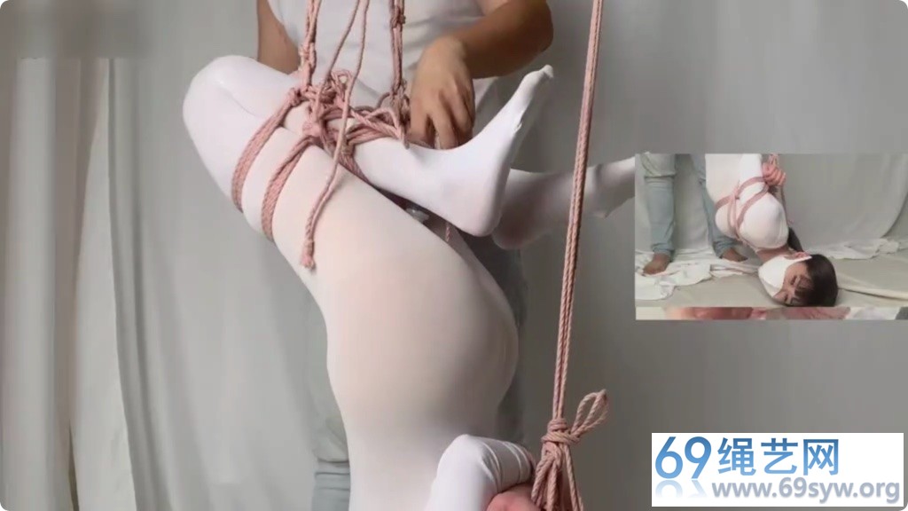 尤美加奈 无内白丝连体衣 强高 全身束缚剪开衣服/31分钟
