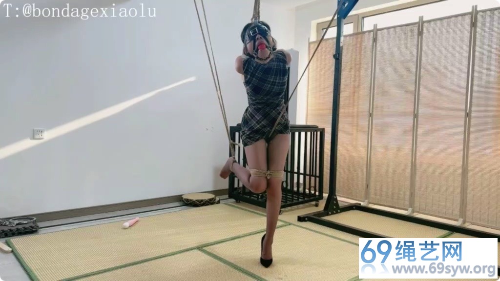 GB涵涵 高跟单腿站立 股绳勒紧 痛苦姿势罚站/18分钟