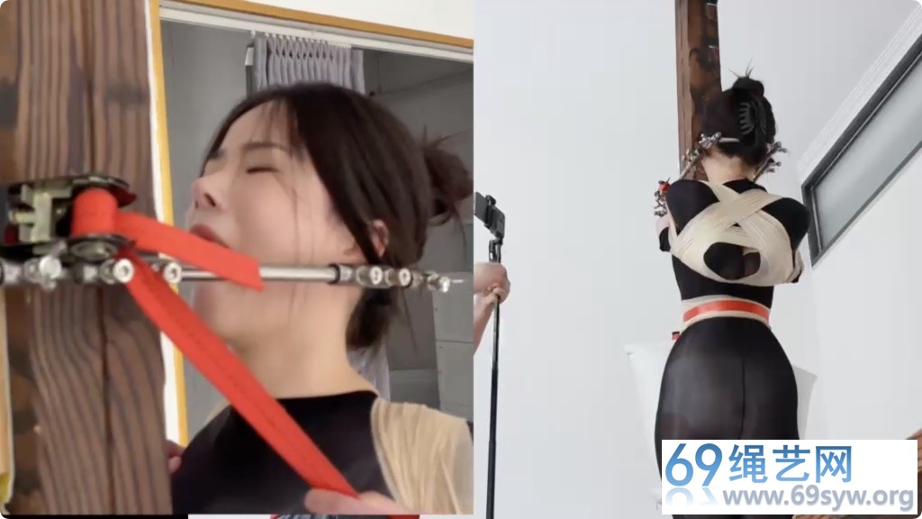路由 把美女安装在柱子上 超紧木乃伊化/13分钟