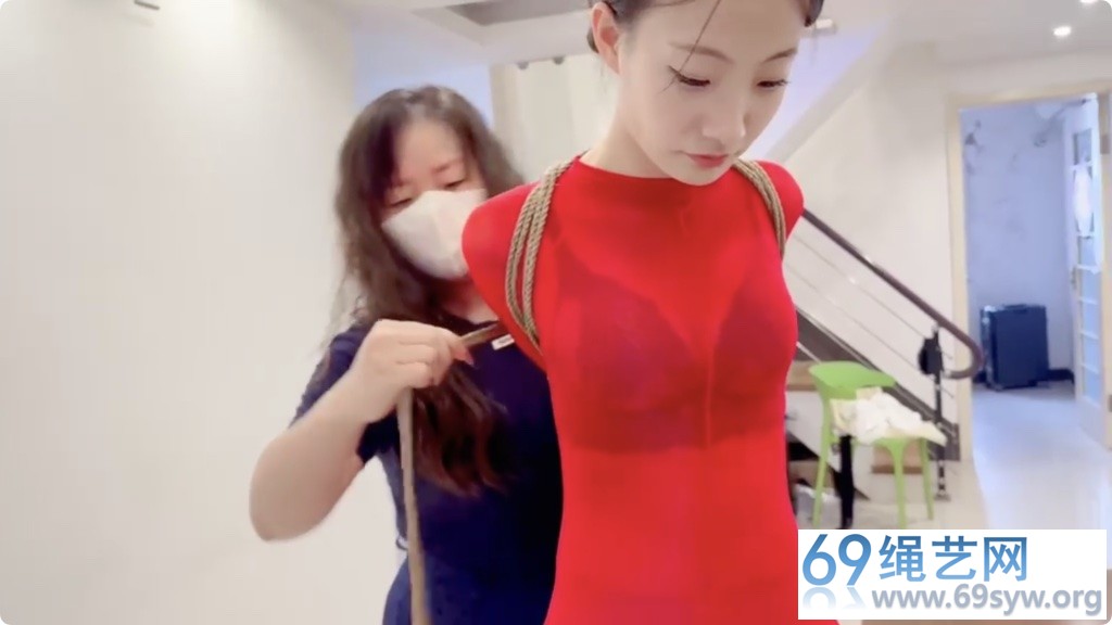 媚娘 书瑶 极限捆绑调情放置 16CM超高跟 极限捆绑固定 丝足塞嘴/36分钟...